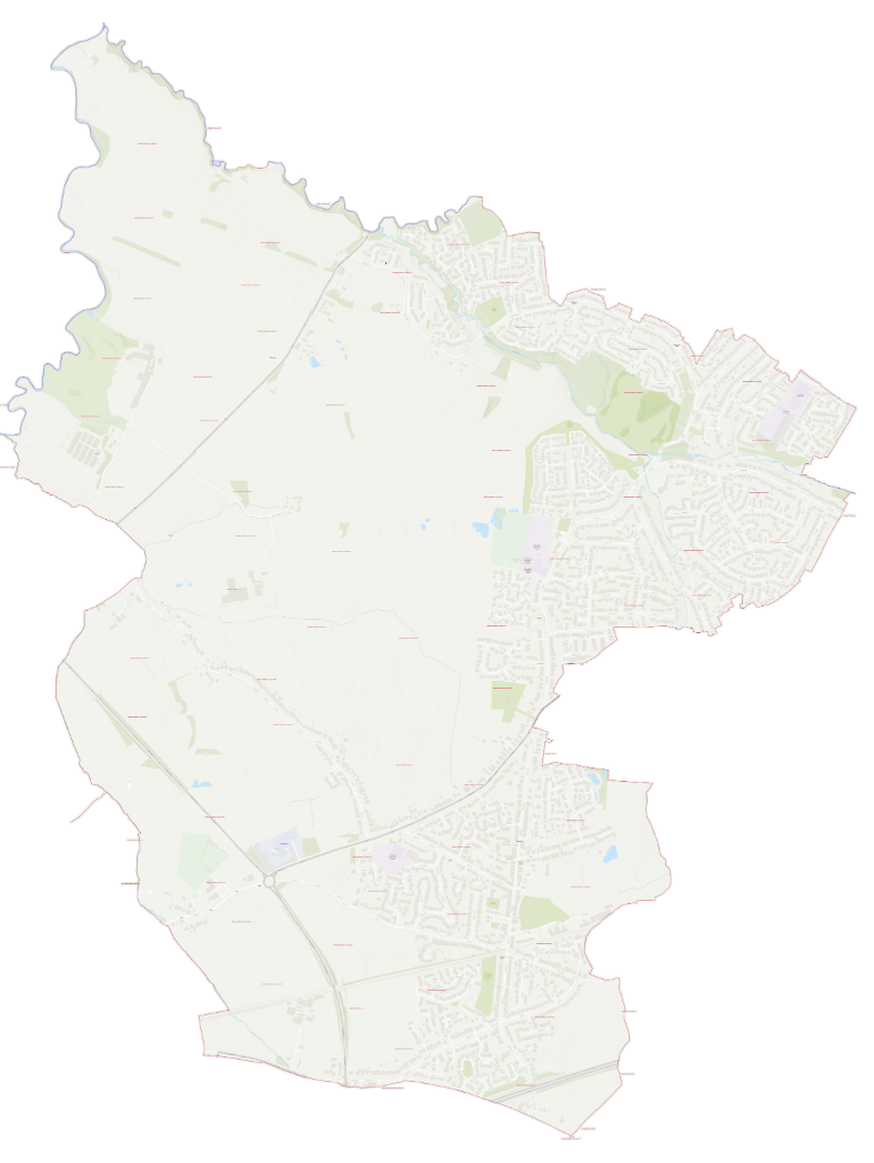 Map of Wistaston and Willaston Ward boundary, Cheshire East